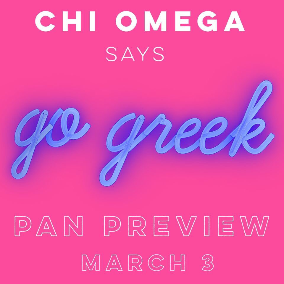 LexieReins's tweet photo. Going Greek was one of the best decisions I’ve ever made, you truly find YOUR place to call Home! Chi Omega encourages y’all to GO GREEK!! #XΩ #PanPreview https://t.co/FfBUu88IHg