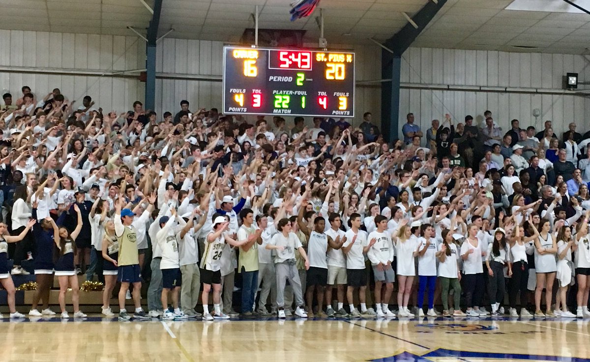 spxbasketball's tweet photo. #BestStudentSectioninState https://t.co/xgONAMpLCQ