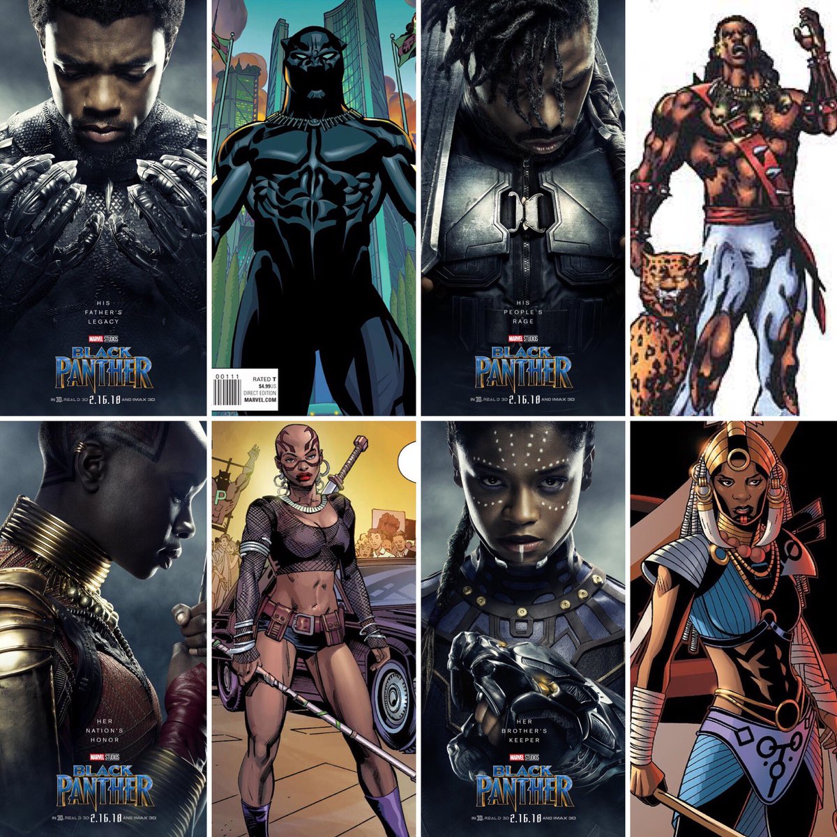 Marvelキャラクター紹介bot בטוויטר Wakanda Forever 本日はブラックパンサー公開日 Marvelキャラ紹介botでは 映画 ブラックパンサー に登場するキャラクターの原作を紹介しています 原作と映画の違いを楽しんで見てください ブラックパンサー