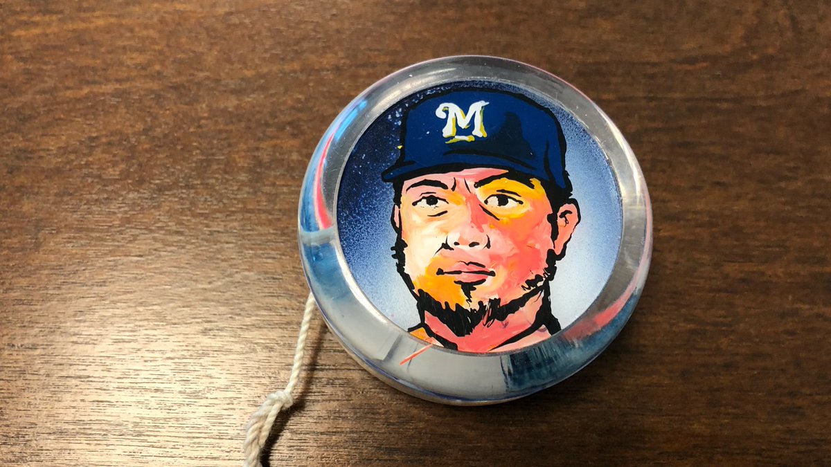 Brewers's tweet photo. RETWEET for your chance to win a Yovani Gallardo yo-yo, signed by Yo! #YoYoYo 

RULES: https://t.co/X4oAMbmg7V https://t.co/texAmqTnzf