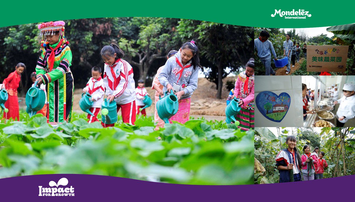 MDLZ's tweet photo. Our #HopeKitchen project was recognized by the #China Youth Dev. Foundation. Since 2009, the program has helped 280+ schools and 140k+ students in rural areas to improve access to fresh food and better nutrition. #Impact4Growth https://t.co/P8aUbMxWTW