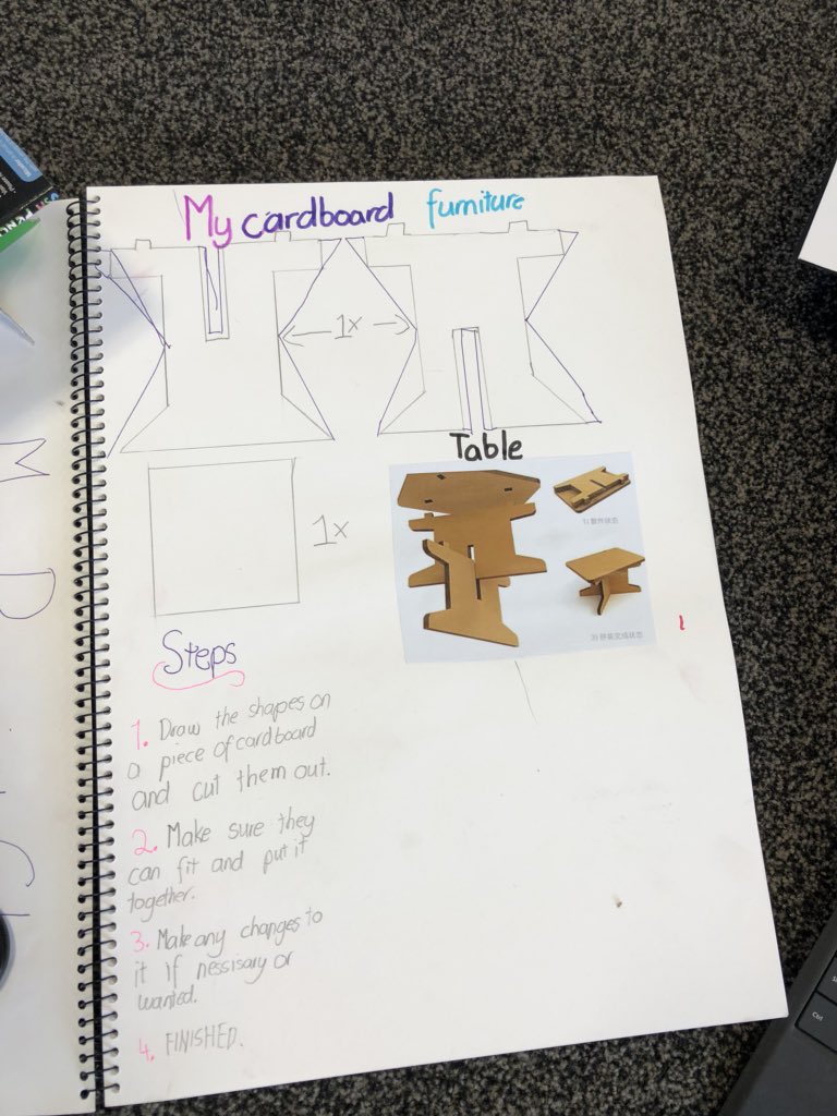 jcolbert1980's tweet image. Iterated designs and prototypes of Ss cardboard constructions. Ss amazing themselves with their levels of achievement!! @TeachTechPlay @TechGeelong @geelongcollege @MakerEDau #stem #makerclassroom #fun #cardboard