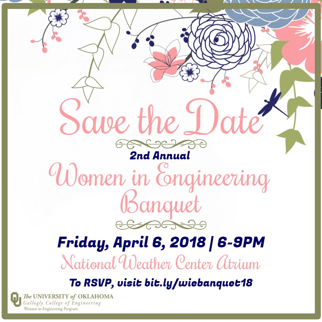 DrTiffanySmith's tweet photo. The #OUWiE banquet is just over a month away! Scientists and engineers, alumni and friends, come celebrate with us! #OUWiEWeek18 https://t.co/bdJtkyfWL7