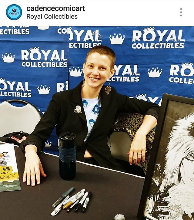 RoyalComicsNYC's tweet photo. Big thanks to @rebekahisaacs for signing her cover of #labyrinth at our shop tonight! And thanks to everyone who came out to support her and @cadencecomicart for setting it up! #boomcomics #creatorsigning #comicart #comicartist #lcs #localcomicshop #foresthills https://t.co/eCkG8Fsuen