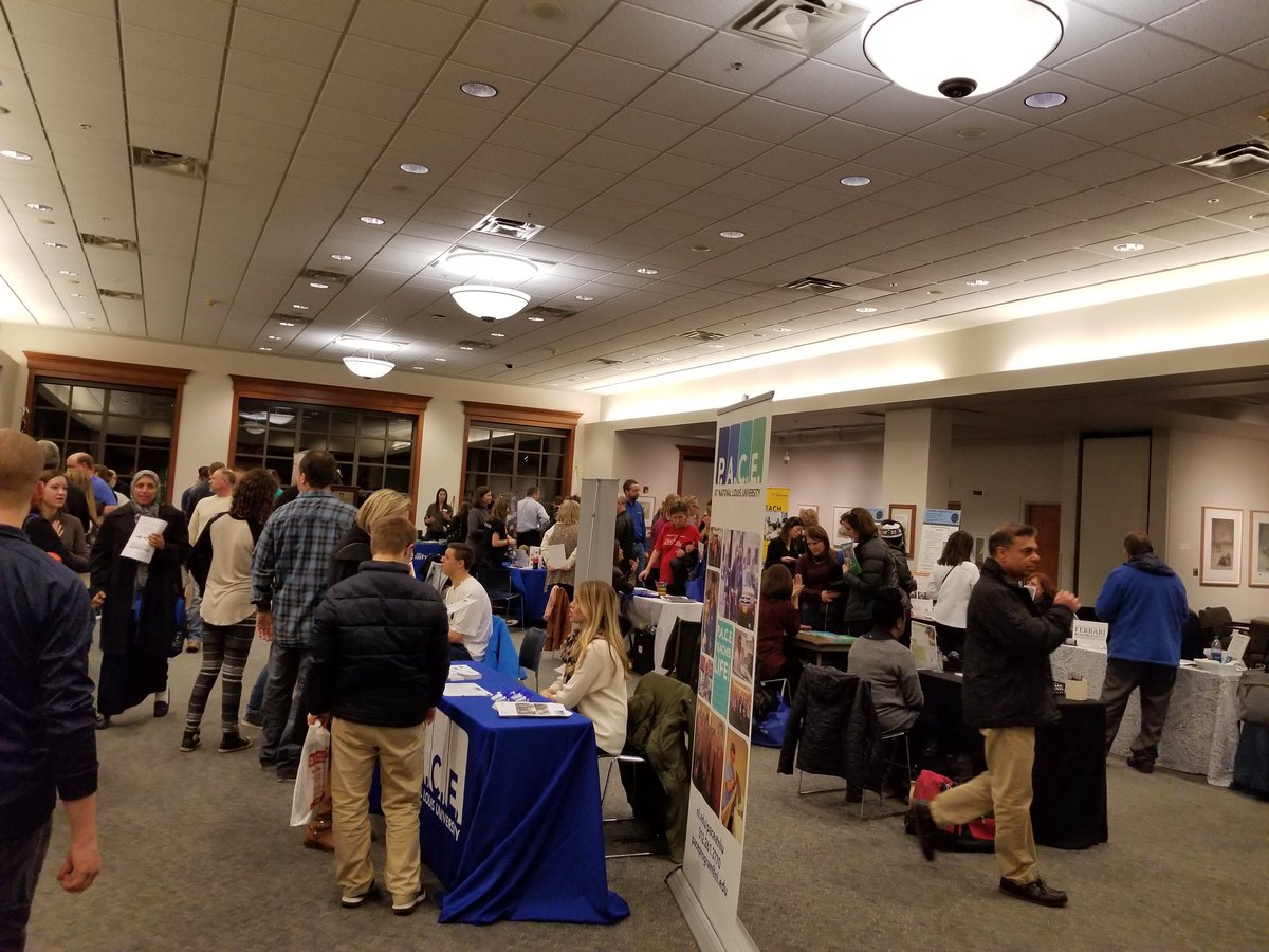 MichelleDwyer6's tweet photo. Gathering resource information at the Elmhurst College Transition fair to bring back to my students and families. #d207now #d207learn https://t.co/G9m8FajqfR