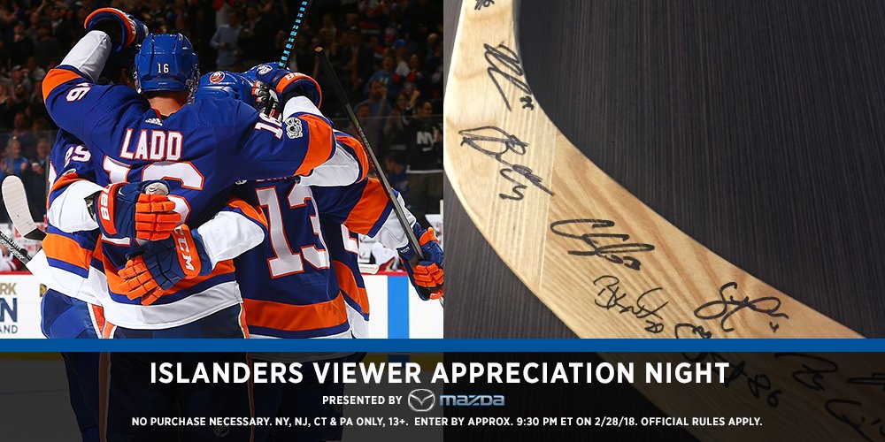We have another stick signed by the #Isles! RT &amp; keep your eyes on MSG+ for the winner!