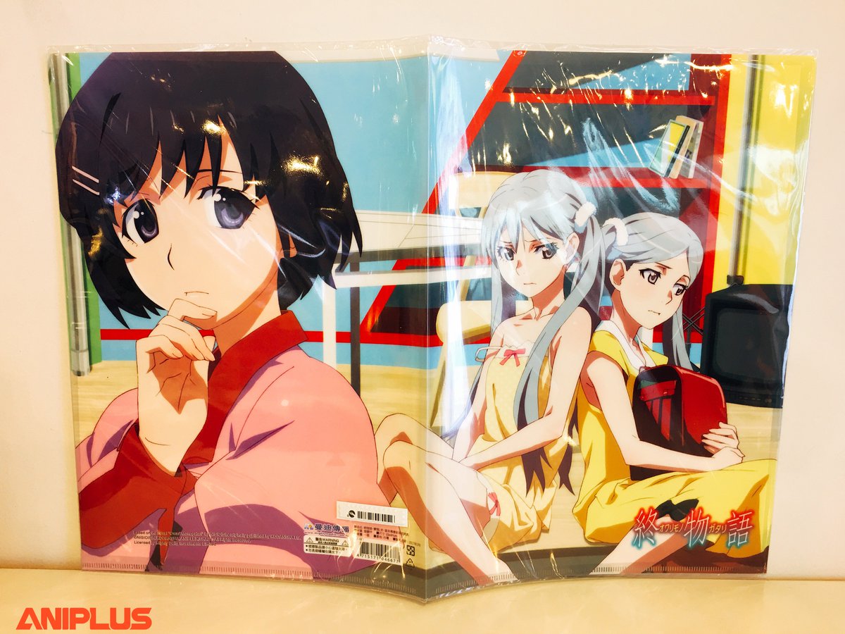 오와리모노가타리 양면 수납형 클리어파일, 바케모노가타리 마요이&나데코 카드스티커 세트, 니세모노가타리 센죠가하라 히타기 포스터가 입고되...