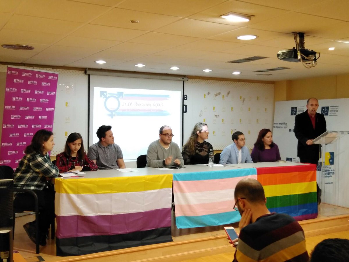 grupoTransSOMOS's tweet photo. Ayer desde @FELGTB presentamos el 2018 #LiberacionTrans, por la autodeterminación del #genero https://t.co/SFRReyIltm