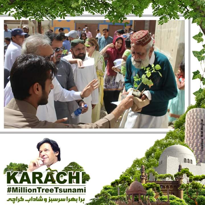 PTI_KHI's tweet photo. عمران خان نےکراچی میں آلودگی کومدنظر رکھتےہوئ�� شجرکاری مہم شروع کرنےکی خواہش کا اظہار کیا، ڈاکٹر عارف علوی اس مہم کو کراچی میں لیڈ کر رہے ہیں اور اس مہم میں 1 ملین پودے کراچی کے شہریوں میں تقسیم کیئے جائیں گے۔ اس مہم کا باقاعدہ آغاز عمران خان کریں گے @ArifAlvi
#MillionTreeTsumami https://t.co/9iFJG0Qh78