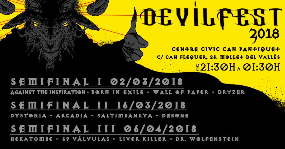 amamollet's tweet photo. Mañana #primerasemi #devilfest18
#molletdelvallès #metal #concierto https://t.co/mis6NWEEPW