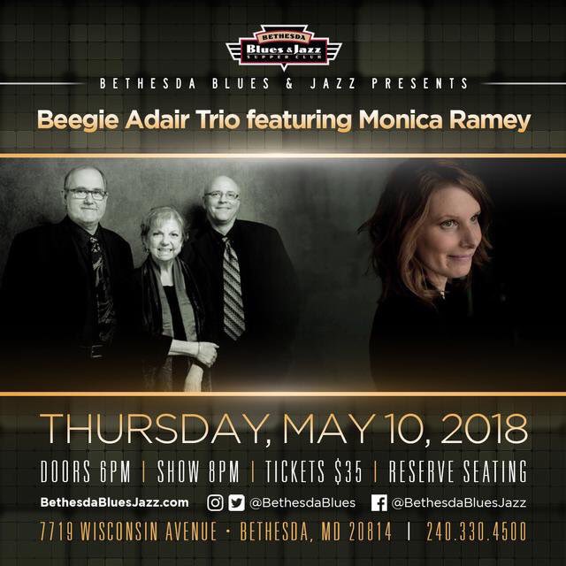 BeegieAdair's tweet photo. Joining us at @BethesdaBlues will be @MarcusFinnie on drums. Chris Brown is on tour with Sam Bush and we’re delighted that Marcus can join us. We love him and so will you! #keepswingin #marcusfinnie #bethesdajazz #beegieadairtrio #monicaramey https://t.co/kglw0d8I9p