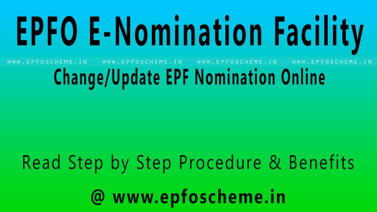 epfohousing's tweet photo. EPFO E nomination Facility For members - [New Facility]

Change/Update EPF Nomination Online @epfohousing #EPFO #UAN #nomination 

Click Here To Read: https://t.co/3sKV6kmhJj https://t.co/lwpo7U7Y0Q