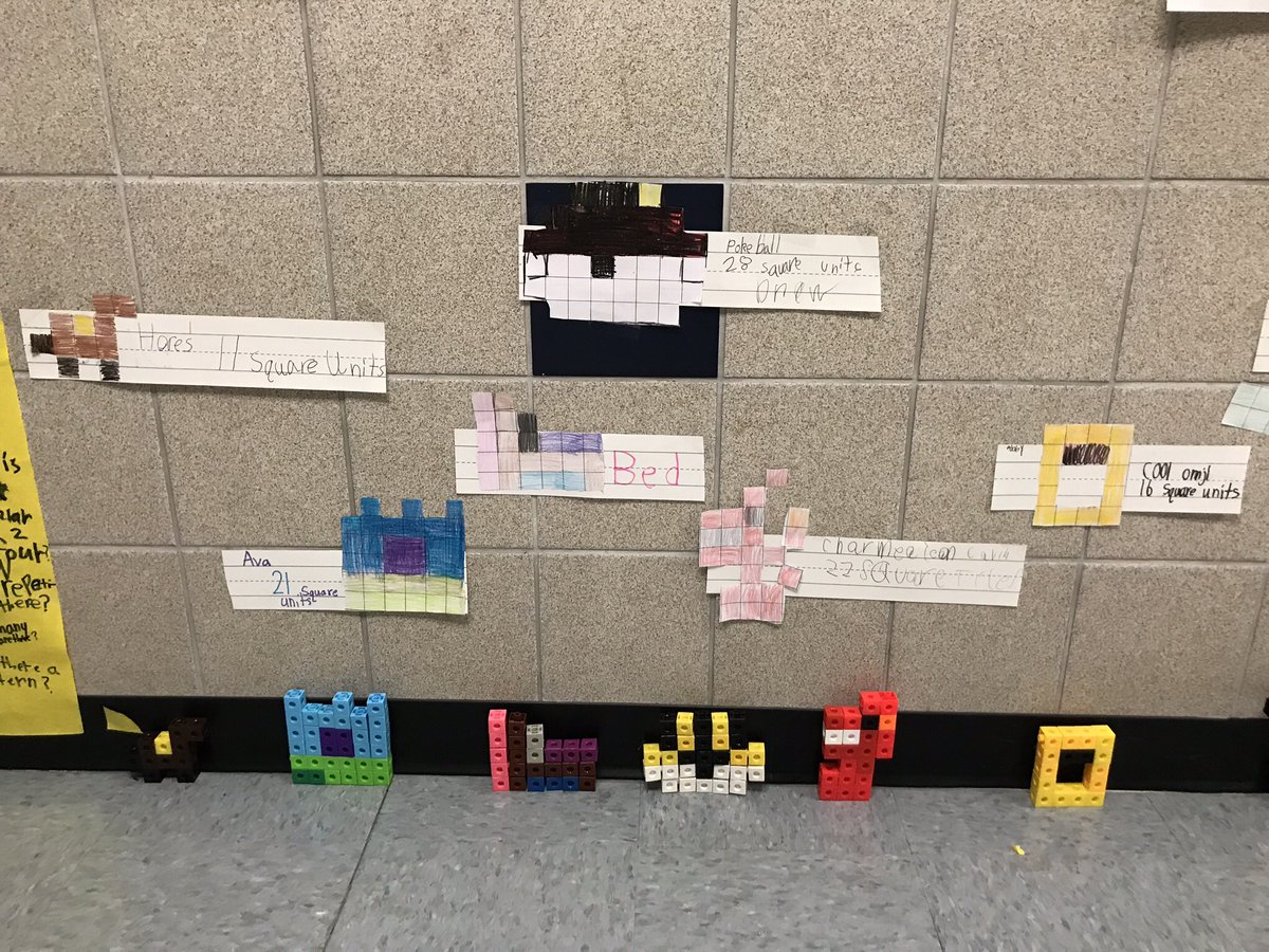 KelliDJordan's tweet photo. Creative area models! #squareunits #2ndgrade #forneyconnects https://t.co/l7B8lmDgFg