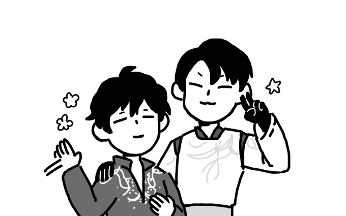 I had a sudden urge to doodle these two 