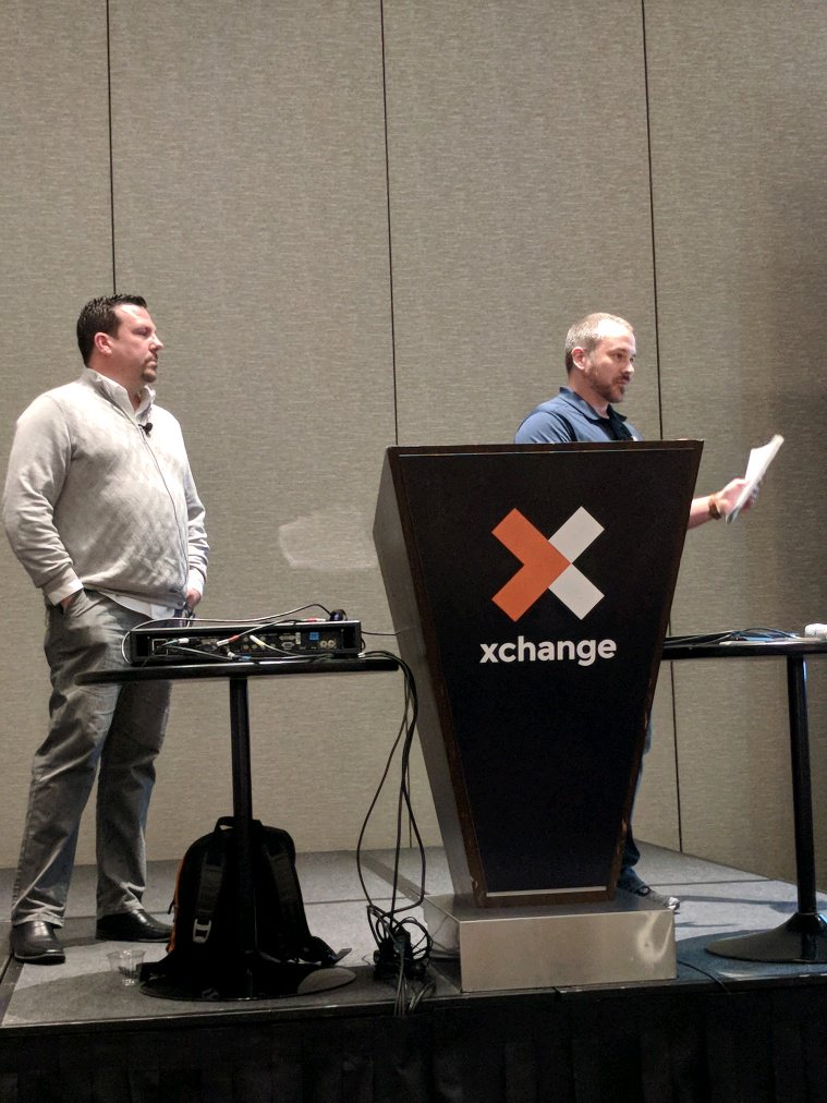 Summit7Systems's tweet photo. @SharePointAU and @jasonmbatchelor talking lessons learned and successes of partnership at #Nintex #xchange #NINX18. Very thankful to work with the extremely talented people of #Auburn - taking #workflowfurther and pushing @SharePoint to the next level in Higher Ed. https://t.co/afEo7NDc6k