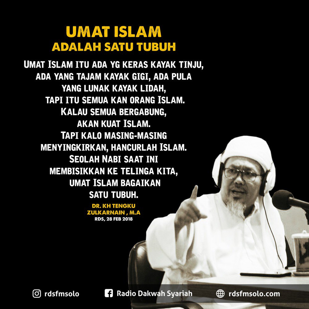 pemudagua's tweet photo. Sehat selalu ustadz....Barakallah @ustadtengkuzul https://t.co/BHCLl7ydQ9