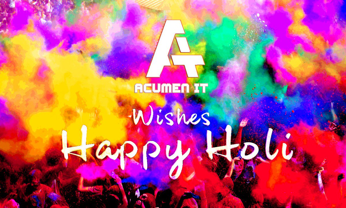 AcumenIT1's tweet photo. @AcumenIT1  wishes Happy Holi .
 #HappyHoli https://t.co/VXXQIVWVjJ