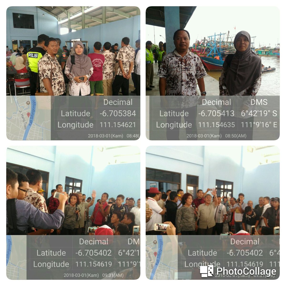 LuhkanPati's tweet photo. Luhkan Kec Juwana menghadiri kunjungan Menteri Kelautan dan Perikanan Susi Pudjiastuti di PPI Bajomulyo dalam rangka verifikasi data kapal cantrang,@BRSDM_bp3tegal ,@puslatluhkp ,@mzulficar https://t.co/jRi8Ds35oL