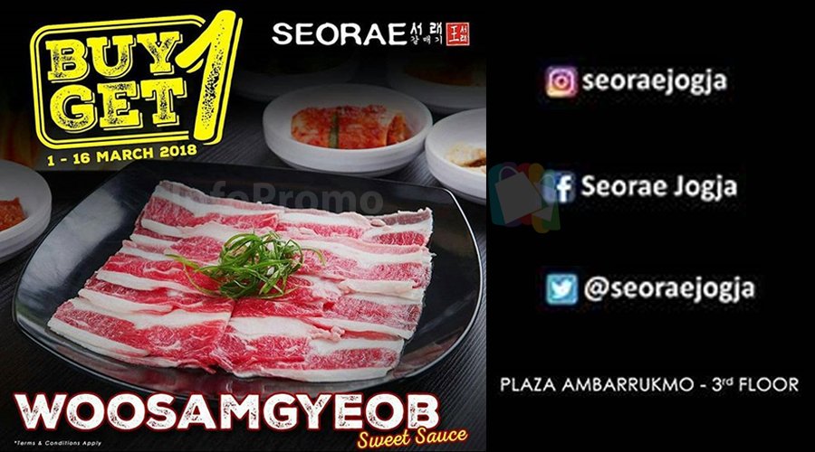 infopromomedia's tweet photo. Seorae Promo Buy 1 Get 1 Special Menu Woosamgyeob Sweet Sauce At Plaza Ambarukmo
Segera kunjungi https://t.co/E3NWAbNuvs untuk mendapatkan promo-promo terbaru di Indonesia
#infopromoofficial #infopromomedia #infopromo #seorae
https://t.co/oxuctk2NOr https://t.co/kxTVdIGaXY