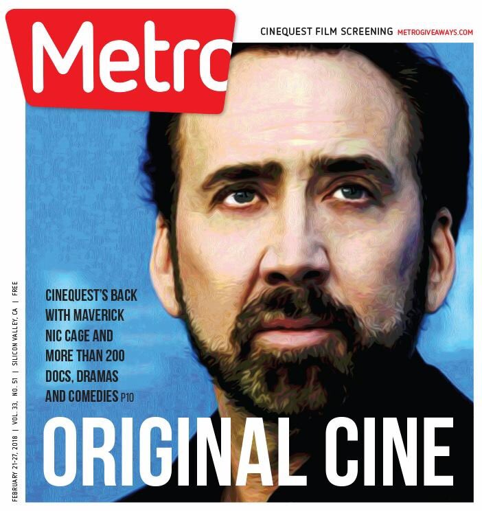SoFASanJose's tweet photo. I don’t want to be boring. The worst thing any actor can do is bore the audience. @Nicolas Cage tells @Cinequest audience @metroactive https://t.co/TD225FvqIL