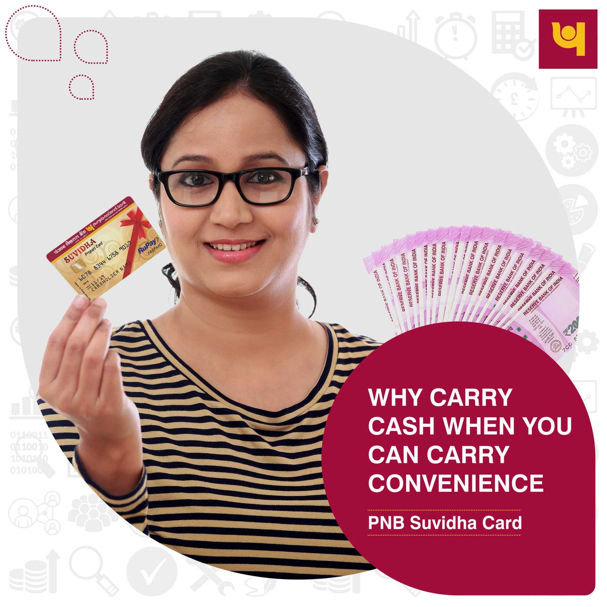 pnbindia's tweet image. PNB Suvidha Card is a prepaid #card that can be used for personal use or any corporate can use it to give salary, incentive and bonus to its employees. Know more bit.ly/2xjhA6D