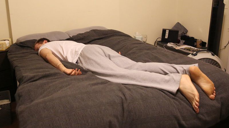 TheOnion's tweet photo. Warm, Syrupy Pleasure Coursing Through Man’s Veins After Big Hit Of Mattress https://t.co/LXS8e3ZEno https://t.co/oX9Ck26Fsk