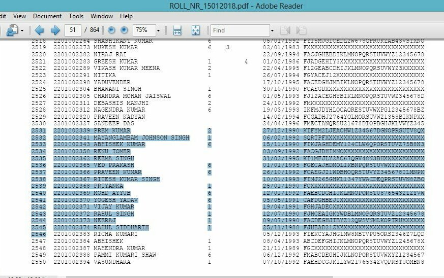 pahadikumaoni's tweet photo. See the pic consecutive roll number selected hai. Kuch to gadbad hai..
#SSCExamScam https://t.co/TX9t3BmjmU