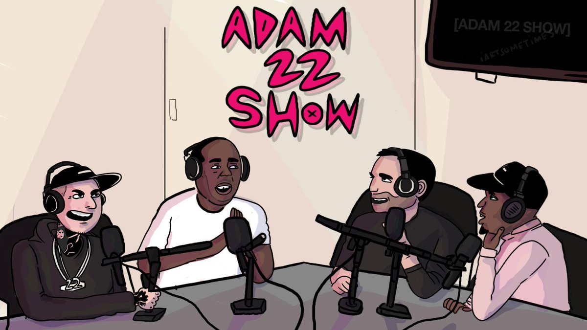 Would look better with more time, but always worth a shot! #adam22show <a href="/adam22/">adam22</a> 

(Youtube + Soundcloud thumbnail sizes)