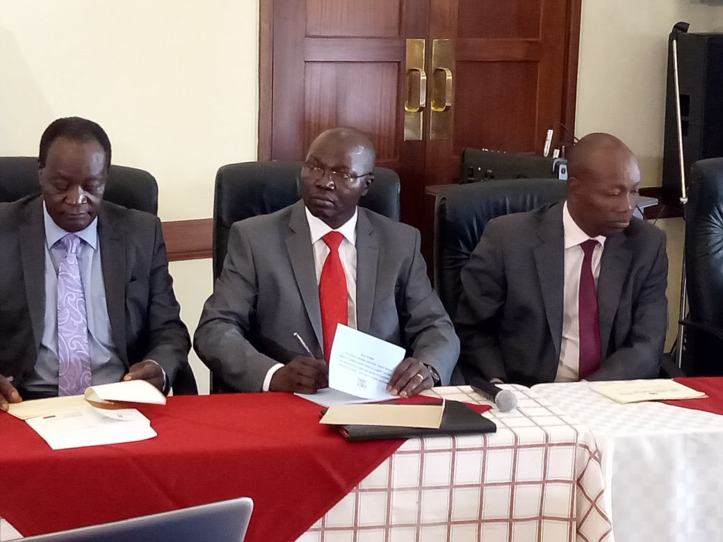 MOWSI_KE's tweet photo. Water &amp; Sanitation CS @SKChelugui  to open the Kenya Water Summit.  In attendance is H.E. Lee Kinyanjui, Governor Nakuru, Water PS Prof Segor, H.E. Dr. Otichillo, Governor Vihiga, Mr. Shaiye, CEO Water Sector TrustFund , Dr Leunita Sumba, CEO, Kenya Water Institute among others. https://t.co/CfZgZKYLBH