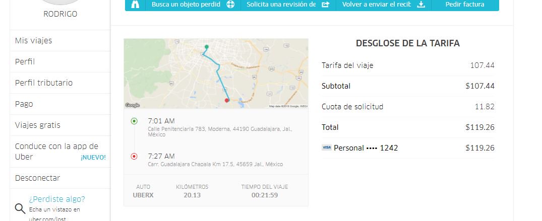 roderikos's tweet photo. @Uber_Support no puedo facturar viaje a pesar de tener registrado el perfil tributario😡 https://t.co/Z7IRHgzT5w