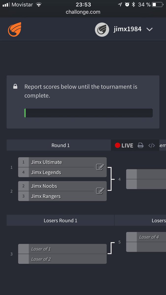 Ya tenemos listos los brakets eliminatorios de Ganadores y Perdedores de la Jimx Wars. Hemos decidido ampliar los premios y tendremos un total de 5 equipos premiados 😱
3 primeros lugares 
1 equipo campeón de braket perdedores 
1 equipo más votado por espíritu deportivo 
#GoJimx