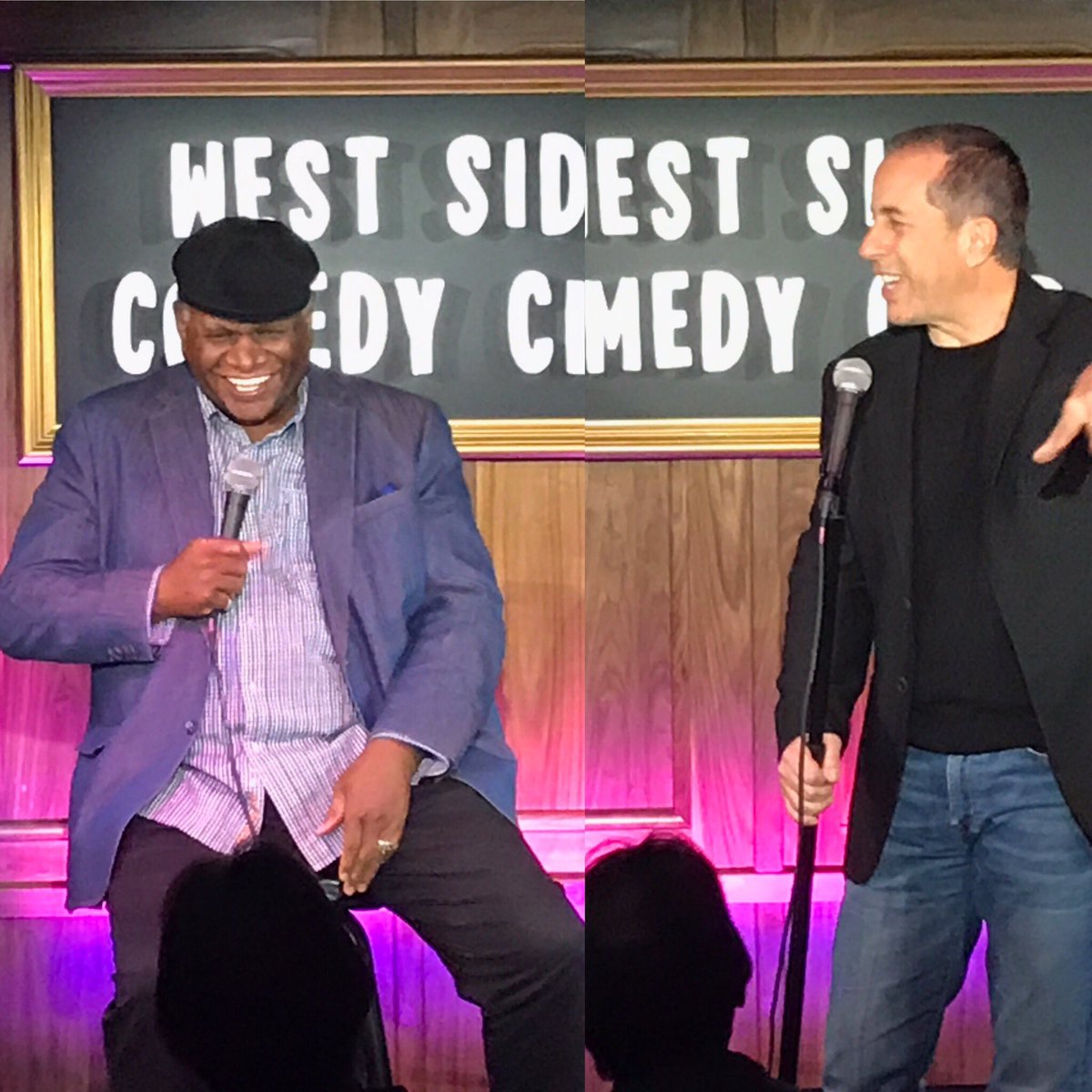 SavageInTheCity's tweet photo. Anything can happen on ANYTHING BUT YOUR ACT @WESTSIDECCNYC ! #joematarese @patdixon @Buddycomic #lauraspaeth @TornadoTirado @joevarveri &amp; surprise appearances @JerrySeinfeld &amp; @MrGeorgeWallace ! Yay! 😄 https://t.co/amVpYmJGKo