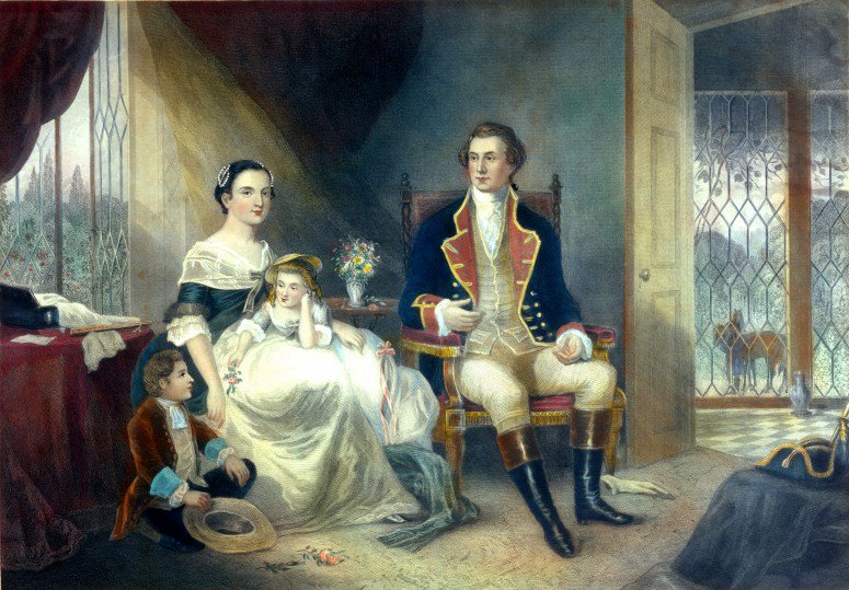 GabDating's tweet image. Picture #GeorgeWashington #Martha #Washington #Family #wife #children