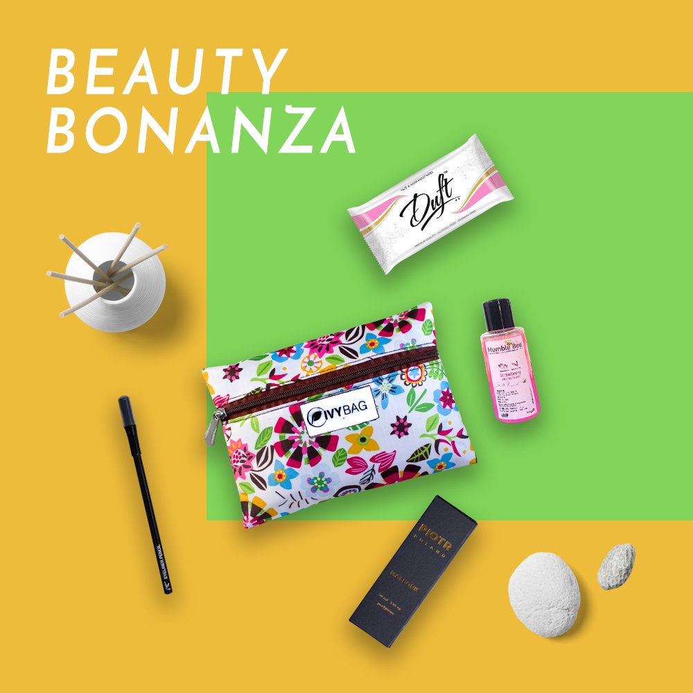 myivybag's tweet photo. Beauty Bonanza - March Edition is now available!
Tap on the link in bio to buy yours now and get ahead of the trends in 2018!
#IvyBag #MyIvyBag #bossbabe #Beautybag #subscription #subscriptionindia #makeupbag #beauty #beautybagcollection #makeup #march #marchedition #skincare https://t.co/VZs9vkvLqy