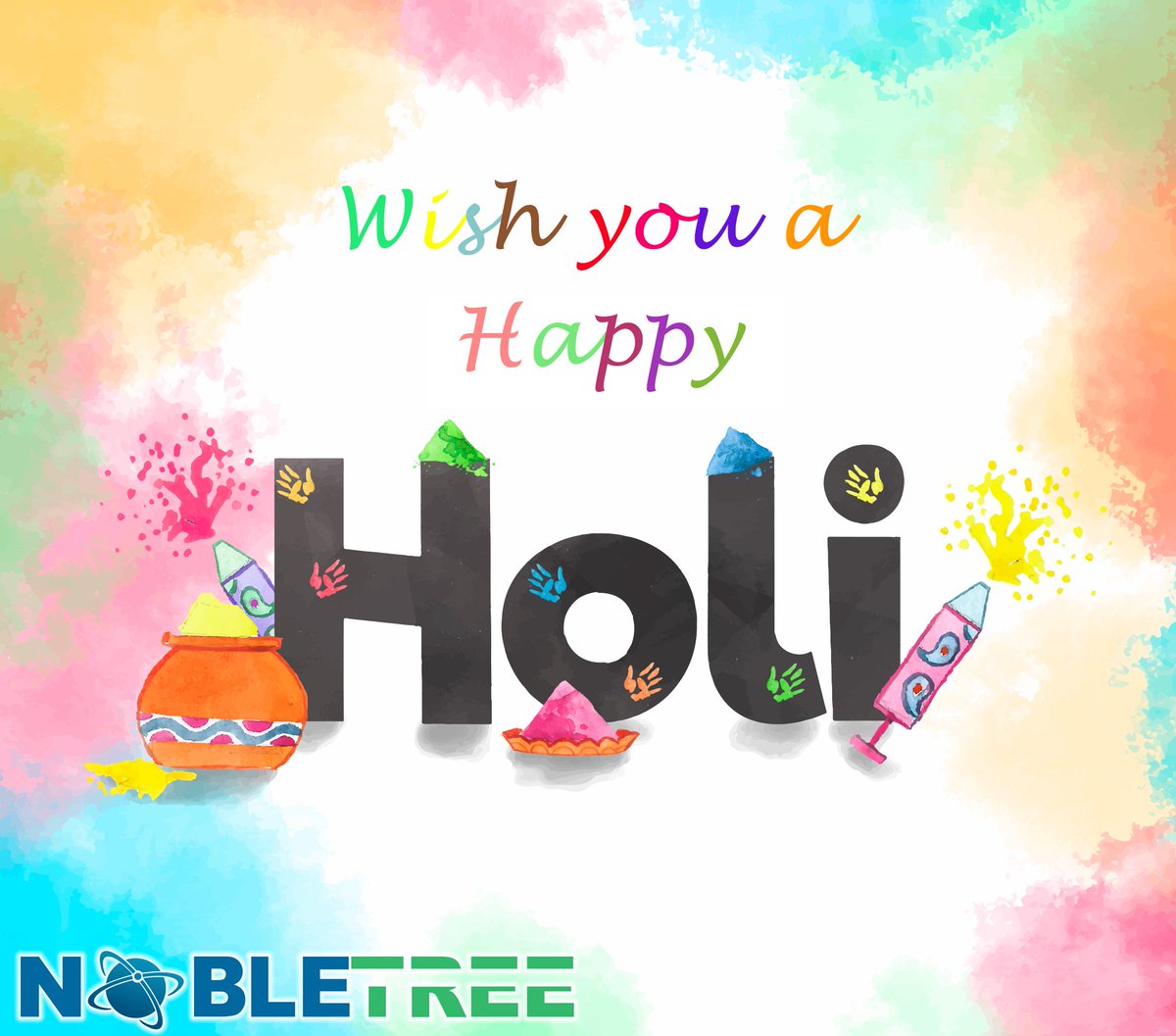 wearenobletree's tweet image. May the Festival of Colors Brighten Your Life with Happiness, Health and Success. May you blessed with Peace and Prosperity. #Nobletree wishing you a very happy and colorful HOLI !!! #FestivalOfColors #ColorsOfIndia #HappyHoli #HoliHai