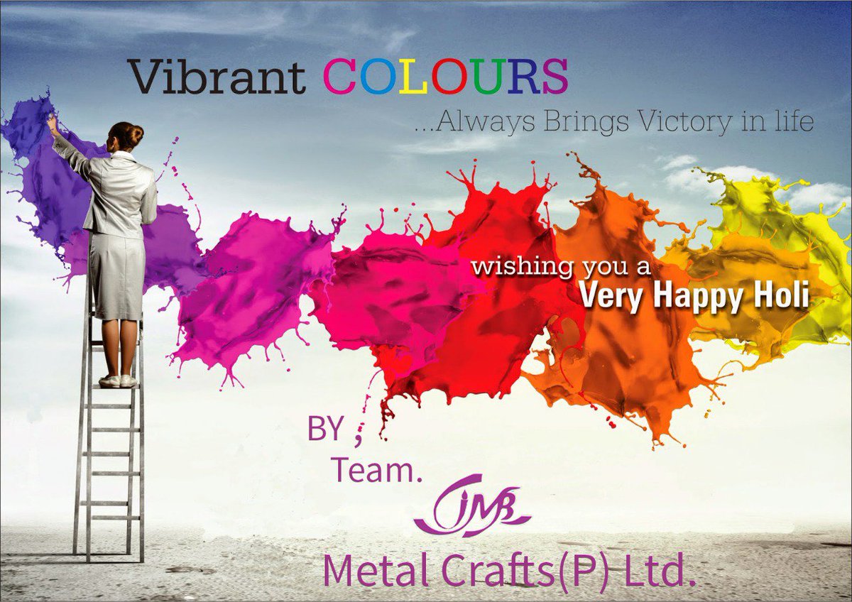 jmbsteels686's tweet photo. आप सभी को #JMB_METAL_CRAFTS_(P)_LTD परिवार कि और से होली कि हार्दिक शुभकामनाये !

Let the colors of Holi spread the message of peace and happiness

#Holi2018  #होली_कि_हार्दिक_शुभकामनाये #Manufacturer_of_Designer_Railing_Pillar https://t.co/QnMvY1LugM