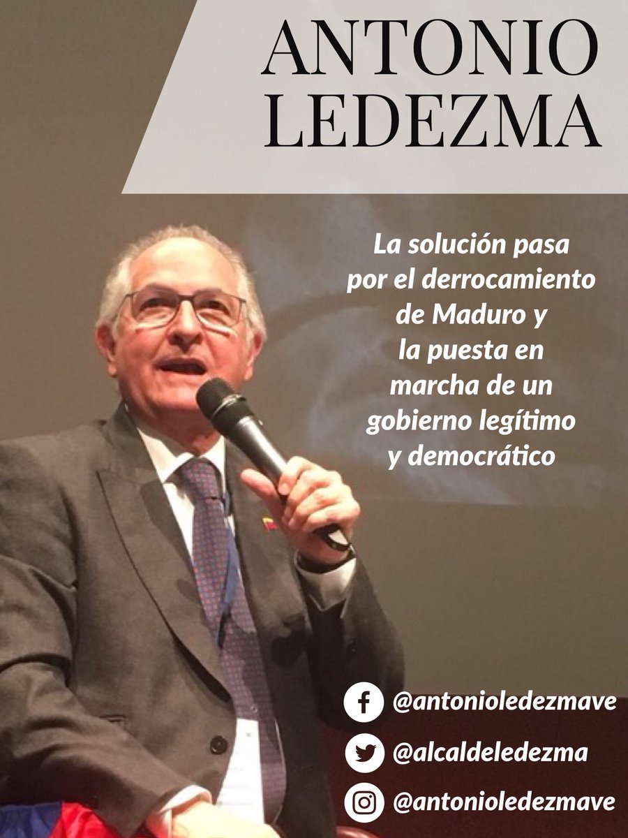 vaneleca's tweet image. #InjerenciaHumanitariaYa 

"La situación pasa por el derrocamiento de Maduro y la puesta en marcha de un gobierno legítimo y democrático"

@alcaldeledezma