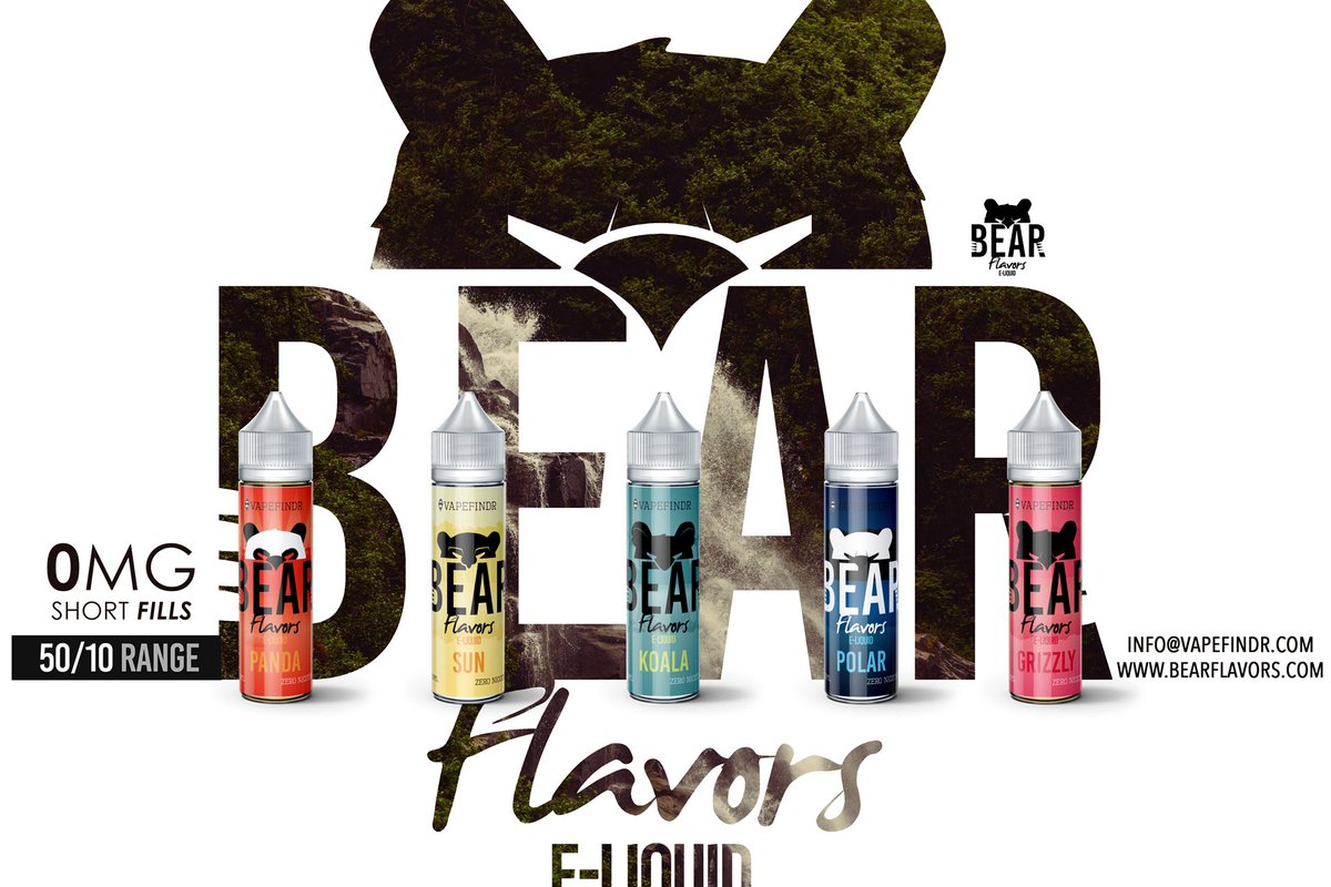 VapeFindr's tweet photo. Check out our #bearflavors #shortfill range Available now at https://t.co/Eg7B7apKxp and try it out for yourself! BOTM 20% OFF Grizzly use code: BOTM20 https://t.co/nUeoMDKH9M https://t.co/tKgx0excLL