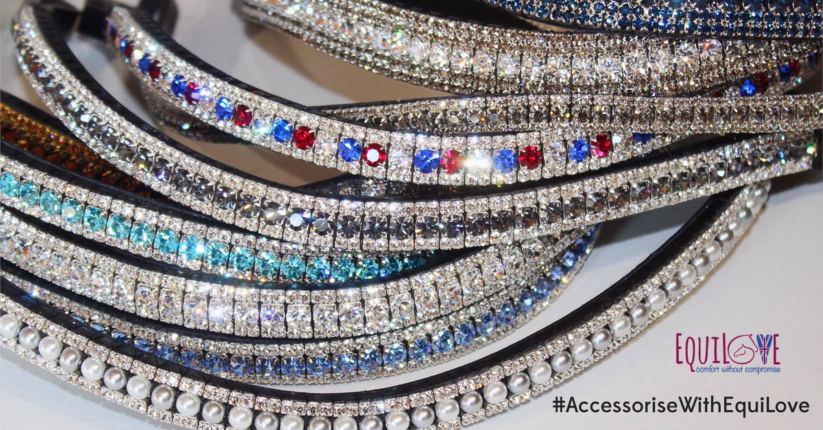 Top quality beautiful browbands, on English Sedgwick leather, from £45.00 equilove.co.uk 
#AccessoriseWithEquiLove 💗 #equestrian #bling #browbands