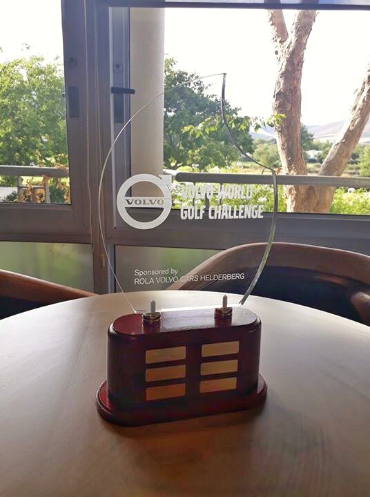 Welcome to Day 1 of the Volvo World Golf Challenge. Who will be adding their names to this beautiful trophy 🏆
#ErinvaleGolfClub #VolvoWorldGolfChallenge 

📸: Rola Volvo Cars Helderberg