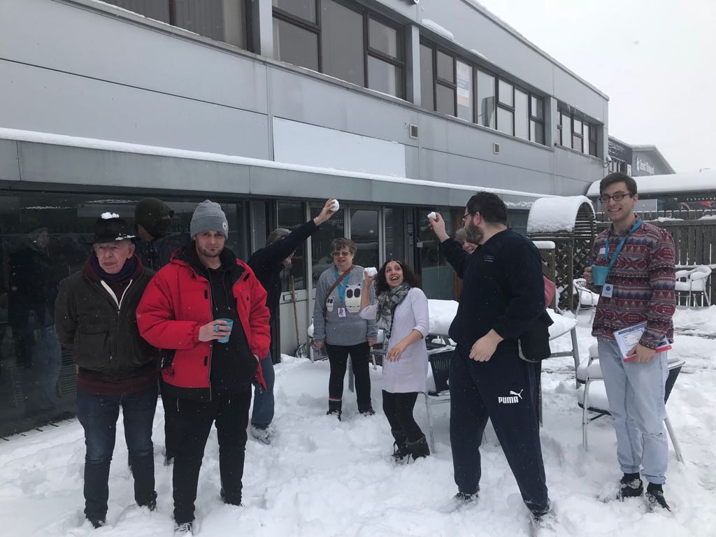 trentvineyard's tweet photo. It's cold out there but 25 people are still volunteering to keep @archestrent open in the snow! #snowday https://t.co/T2NaR9vLcv