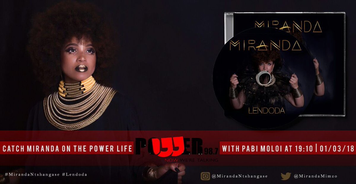 AptitudePR's tweet photo. Join @MirandaMimzo this evening as she keeps @PabiMoloi company on #ThePowerLife @Powerfm987 7:10pm #Muso https://t.co/YsFD4pYgJN