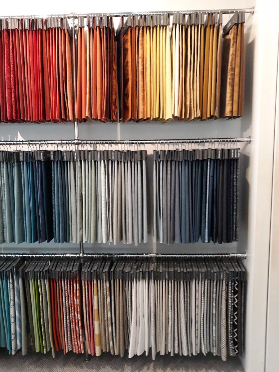 And a rainbow of new fabric samples @StarkCarpetUK