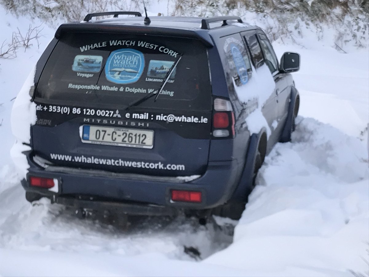 BaltimoreWhale's tweet photo. Stuck in a metre snowdrift. Unheard of in West Cork https://t.co/wBIPLiuHfI