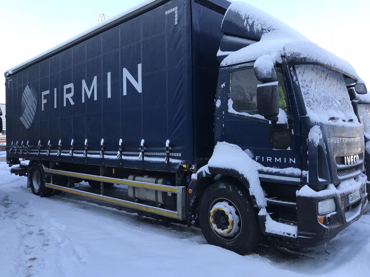 Business as usual for Firmin's.  Our hardcore team continue to battle the Beast from the East and another 6" of snow that has fallen over Kent overnight.  Please bear with us while we try to complete client collections and deliveries. #goteamfirmin #trustfirmintodeliver