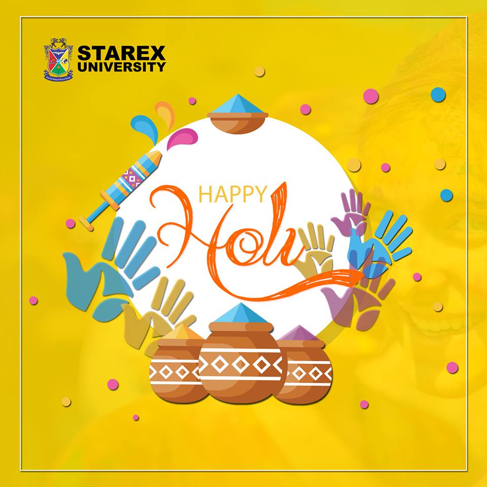 StarexUni's tweet photo. Holi is not only about colors,
But about togetherness!
Forget all the differences and
enjoy it together!
#Happy #Holi2018 https://t.co/Mf6ATiGWp2