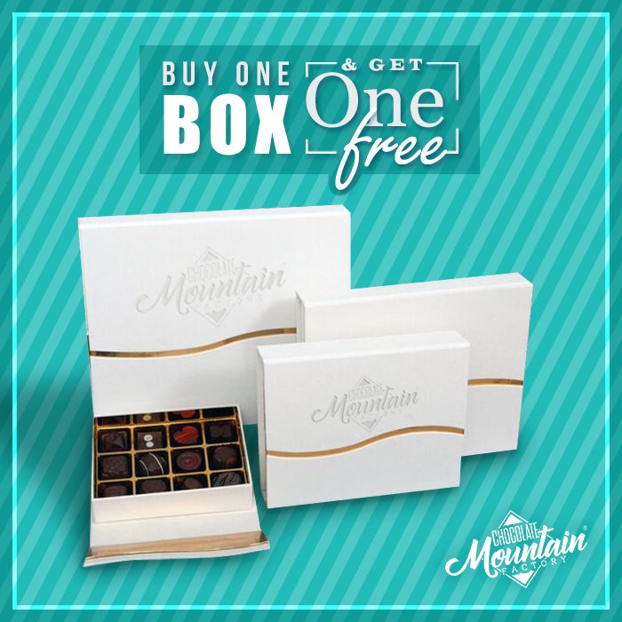 cmfuae's tweet photo. Buy one #Chocolate box get one #elegant chocolate box free from Chocolate Mountain Factory :) 
This offer valid from Feb 24 till March 10
.
إشتري علبة #شيكولاتة و احصل على الاخرى هدية بتصاميم راقية ومُميزة لجميع المناسبات :) 
العرض ساري من يوم 24 فبراير حتى 10 مارس الجاري https://t.co/8ZtRnlIC7O
