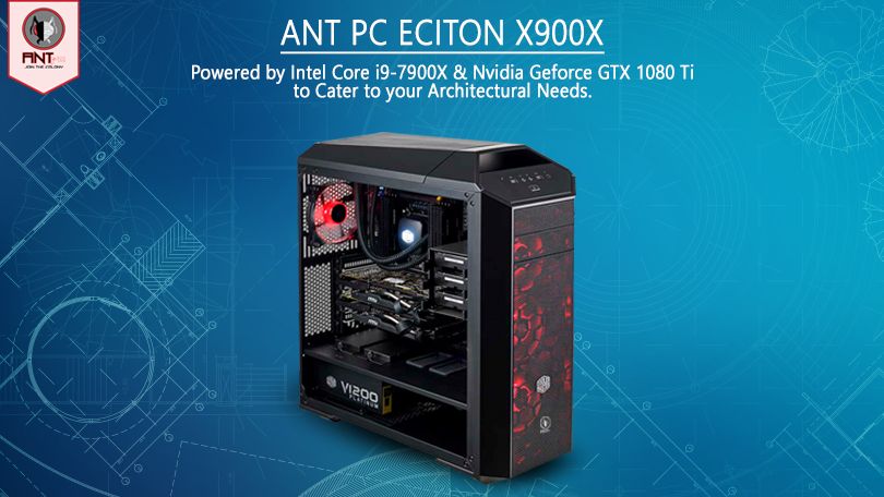 antpcsystems's tweet photo. Ant PC Eciton X900X powered by Intel Core i9 7900X & GTX 1080 Ti to supercharge your Architectural Computing Taks. #UpgradeYourProductivity #JoinTheColony https://t.co/oxvxgDZHyW