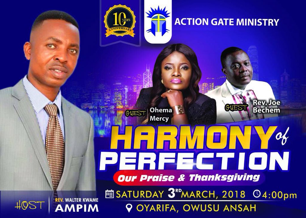 Let Praise and Thanksgiving rise to God. See you there.