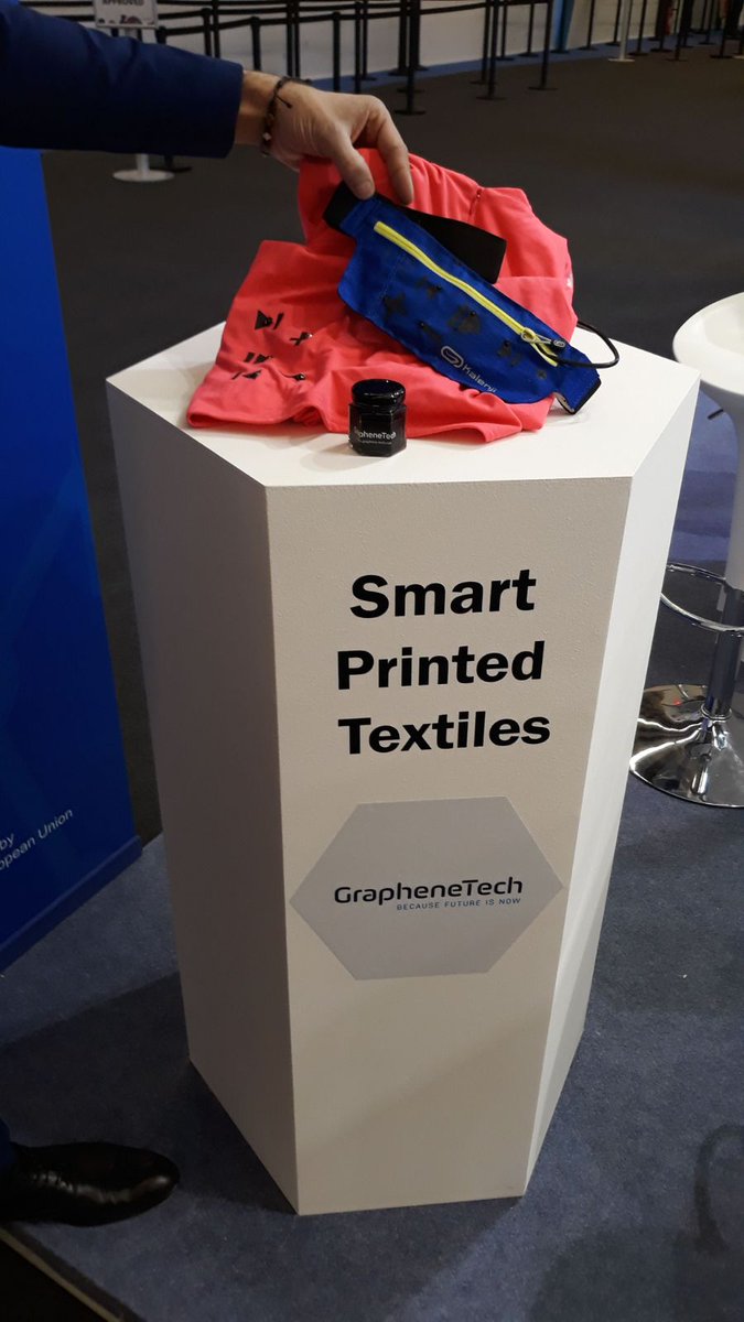 Graphene_Tech's tweet photo. Last day at the @GSMA Mobile World Congress​!!!
Come to our stand to see some of the applications with our conductive ink 👕

#graphenetech #conductiveink #mobileworldcongress https://t.co/GzD81HkbK6